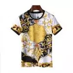 versace t-shirt crew neck cotton v22061 flower